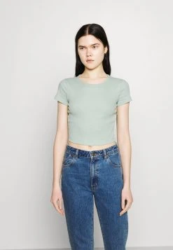 Blitzangebot 🔥 Even&Odd Damen T-Shirt Basic - Mottled Light Green 😀