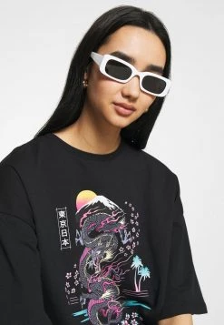 Besorgen 👏 Even&Odd Damen T-Shirt Print - Black 🧨 -Even Odd Verkäufe 071d1096da7b44e9991436d857d077f7