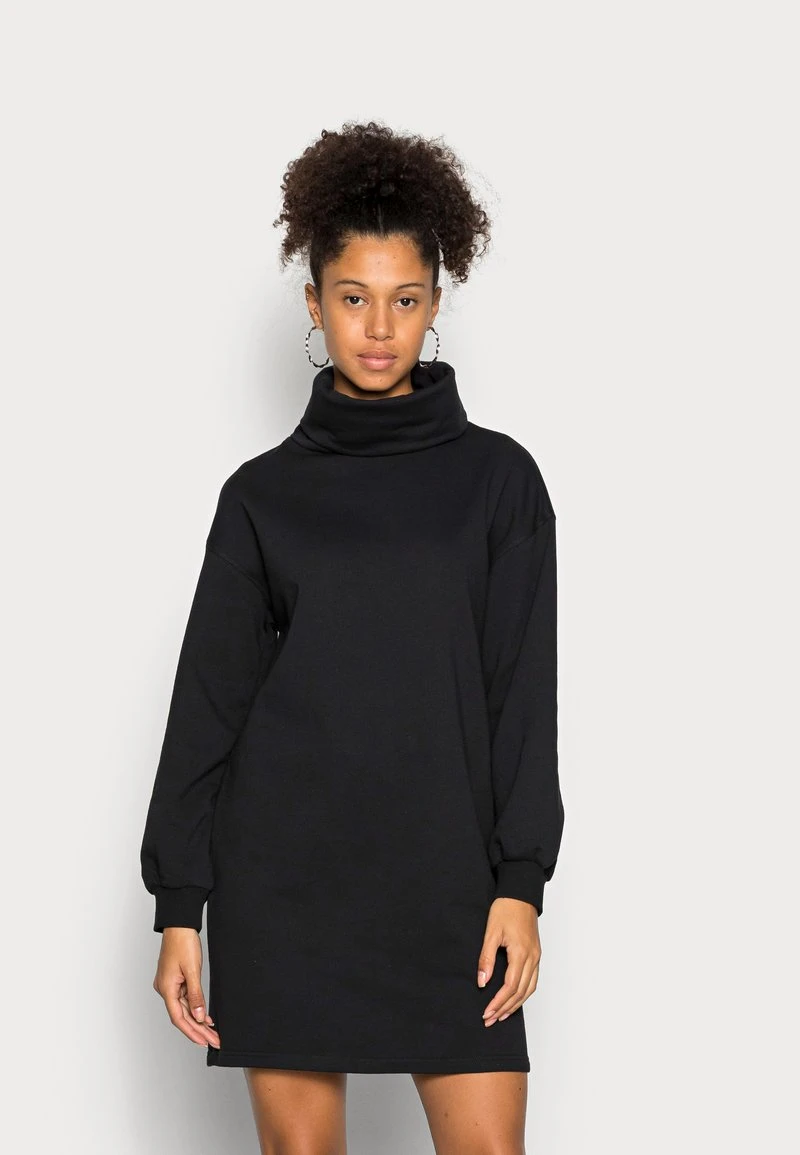 Rabatt 😉 Even&Odd Damen Casual Sweat Collar Winter Mini 👏 Dress - Freizeitkleid - Black ⭐ 3 Rabatt 😉 Even&Odd Damen Casual Sweat Collar Winter Mini 👏 Dress - Freizeitkleid - Black ⭐