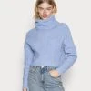 Brandneu 🔥 Even&Odd Damen CROPPED LOOSE TURTLENECK - Strickpullover - Light Blue 🛒 -Even Odd Verkäufe 1249fe4c450d42dfaa7d4588c39f75ce