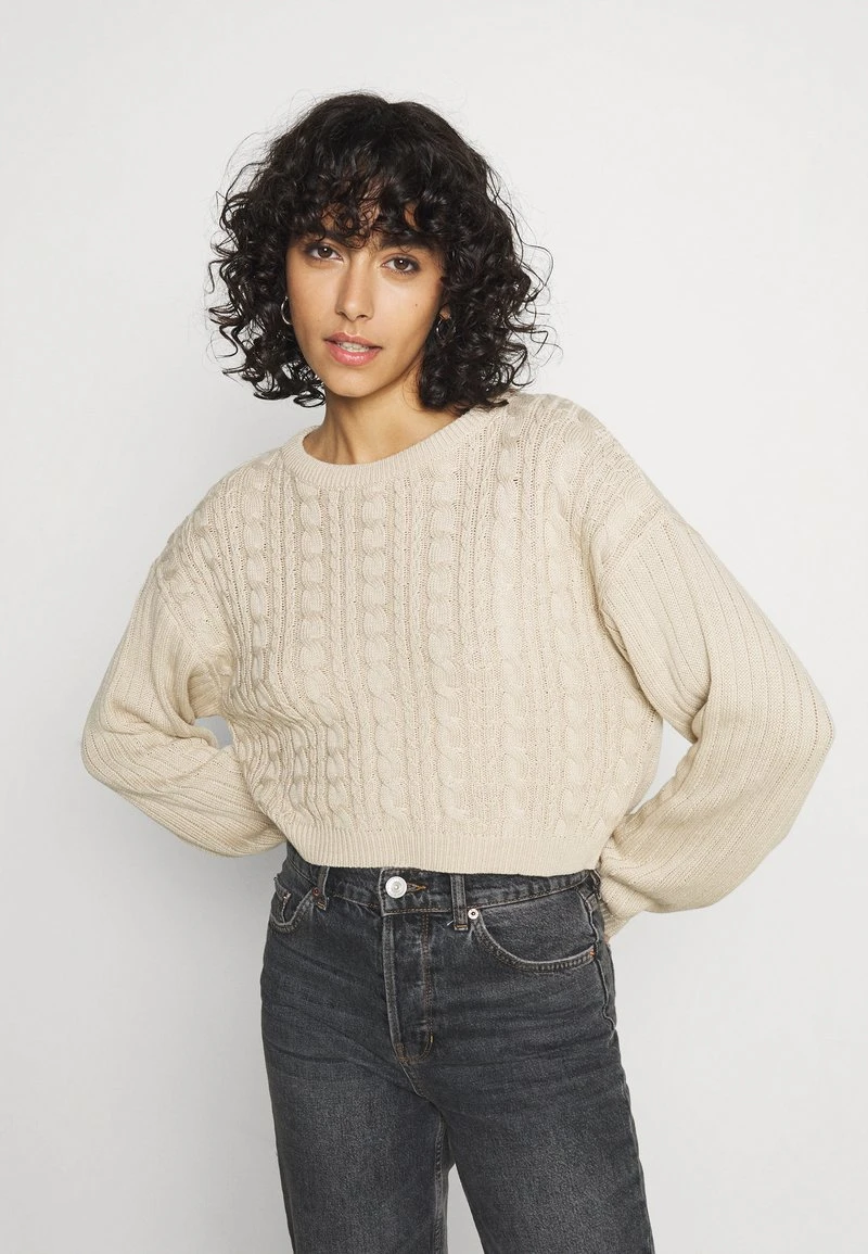 Top 10 🥰 Even&Odd CROPPED LOOSE CABLE JUMPER - Strickpullover - Sand | Damen ✨ 3 Top 10 🥰 Even&Odd CROPPED LOOSE CABLE JUMPER - Strickpullover - Sand | Damen ✨