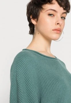 Schlussverkauf 🥰 Even&Odd Damen OVERSIZE CROPPED ROLLED EDGE JUMPER - Strickpullover - Green ✔️ -Even Odd Verkäufe 163b2bb5f24c4e5ab5c656ff93b3fefd