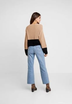 Auslauf 😀 Even&Odd Damen Strickpullover - Sand/black 🔥 -Even Odd Verkäufe 1bf04e562e4b450e9a24dd8db6218d09