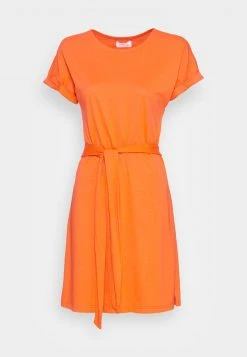 Am billigsten 🔥 Even&Odd BASIC Short Sleeves Mini Belted Dress - Jerseykleid - Orange | Damen 🧨 -Even Odd Verkäufe 1c10831db8cb49abb7d52cbe989113d5