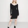 Am billigsten 🌟 Even&Odd Damen Strickkleid - Black ❤️