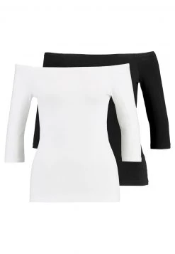 Aktion 👍 Even&Odd Damen 2 PACK - Langarmshirt - White/black ❤️ -Even Odd Verkäufe 1dffc97e08c0423ebb1c5d67231c556c