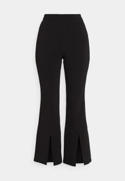 Top 10 😀 Even&Odd Damen SPLIT FRONT FLARED - Stoffhose - Black ✨ -Even Odd Verkäufe 209d2ca1167d400fa5bf439b10abf674