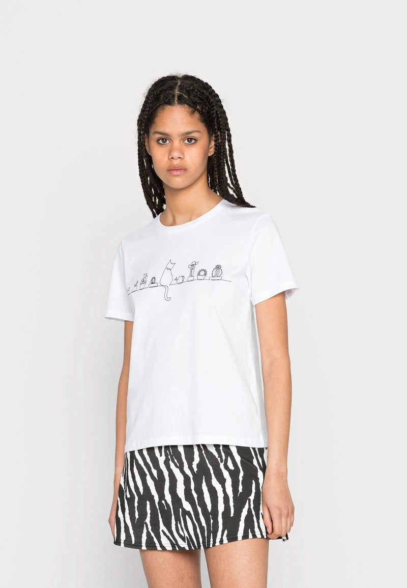 Rabatt 🧨 Even&Odd T-Shirt Print - White | Damen 👍 3 Rabatt 🧨 Even&Odd T-Shirt Print - White | Damen 👍