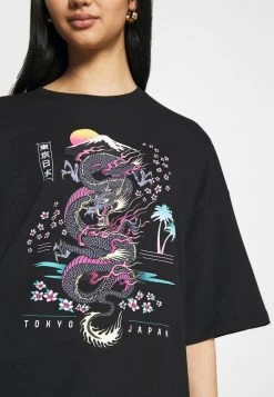 Besorgen 👏 Even&Odd Damen T-Shirt Print - Black 🧨 -Even Odd Verkäufe 25c22403e9004d9ea68516ce25e73161