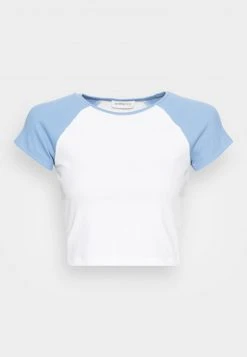 Bestes Angebot 🔔 Even&Odd T-Shirt Basic - White Light Blue | Damen 👍 -Even Odd Verkäufe 2948b3a3d9774809822754072ec1567f