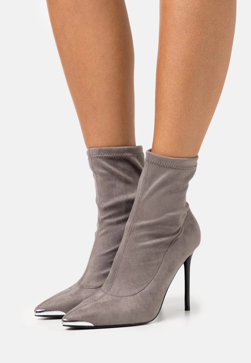 Bestpreis 🥰 Even&Odd High Heel Stiefelette - Grey | Damen ⌛ 3 Bestpreis 🥰 Even&Odd High Heel Stiefelette - Grey | Damen ⌛