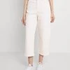 Budget 🎁 Even&Odd Wide Leg Cropped Jeans - Jeans Straight Leg - White | Damen 😀 -Even Odd Verkäufe 379712702a7845fcb618a70c43ffe60b