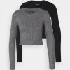 Bester Verkauf 🔥 Even&Odd Damen 2 PACK - Strickpullover - Mottled Grey 🎉 -Even Odd Verkäufe 38d1ead15e3241bba9c52729c3ec6688