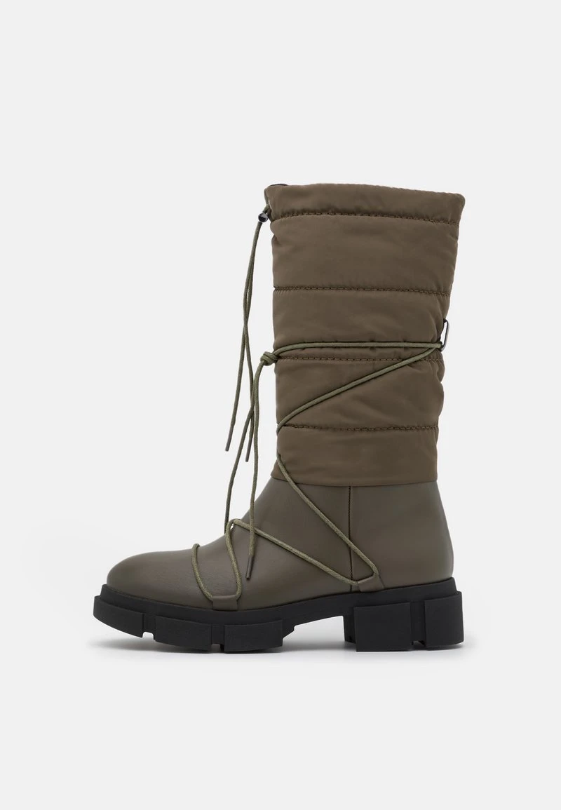 Auslauf ❤️ Even&Odd Damen WINTER BOOTIES - Schnürstiefel - Khaki ✨ 4 Auslauf ❤️ Even&Odd Damen WINTER BOOTIES - Schnürstiefel - Khaki ✨ – Bild 2