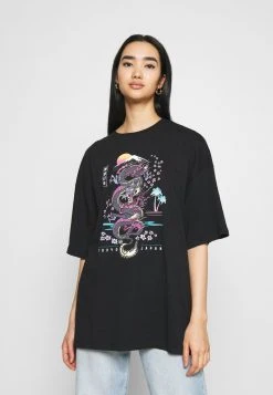 Besorgen 👏 Even&Odd Damen T-Shirt Print - Black 🧨