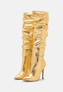 Coupon 🛒 Even&Odd Damen High Heel Stiefel - Gold 🧨 -Even Odd Verkäufe 4fc88d79ad394551bd1bb7427f898813