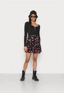 Angebote ✨ Even&Odd Damen A-Linien-Rock - Black/multi Coloured ✔️