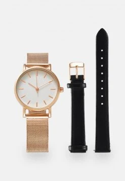 Auslauf 😀 Even&Odd Damen SET - Uhr - Rose Gold-coloured/black ⭐