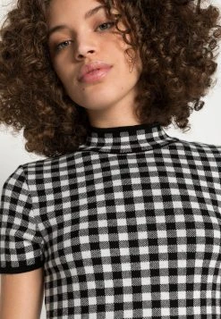 Coupon 🔔 Even&Odd Damen Strickkleid - Black/white 🧨 -Even Odd Verkäufe 5c6d782aeaa54b49953caf4e4c558bfb