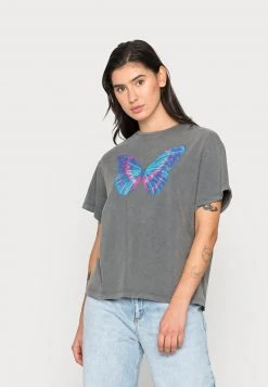 Am billigsten 🎁 Even&Odd T-Shirt Print - Black | Damen 😍