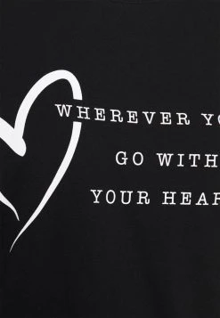 Bestpreis 😀 Even&Odd Damen T-Shirt Print - Black 🤩 -Even Odd Verkäufe 60bdc1877cd647a9a39056c62d0838c0