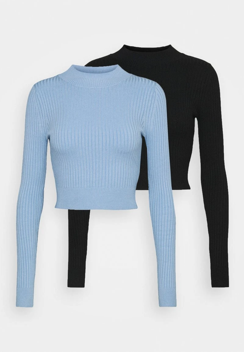 Schlussverkauf ⭐ Even&Odd Damen 2 PACK - Strickpullover - Black/light Blue 🥰 8 Schlussverkauf ⭐ Even&Odd Damen 2 PACK - Strickpullover - Black/light Blue 🥰 – Bild 6