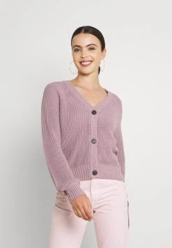 Schlussverkauf ⭐ Even&Odd Damen BUTTON THROUGH CARDIGAN - Strickjacke - Lilac ✔️