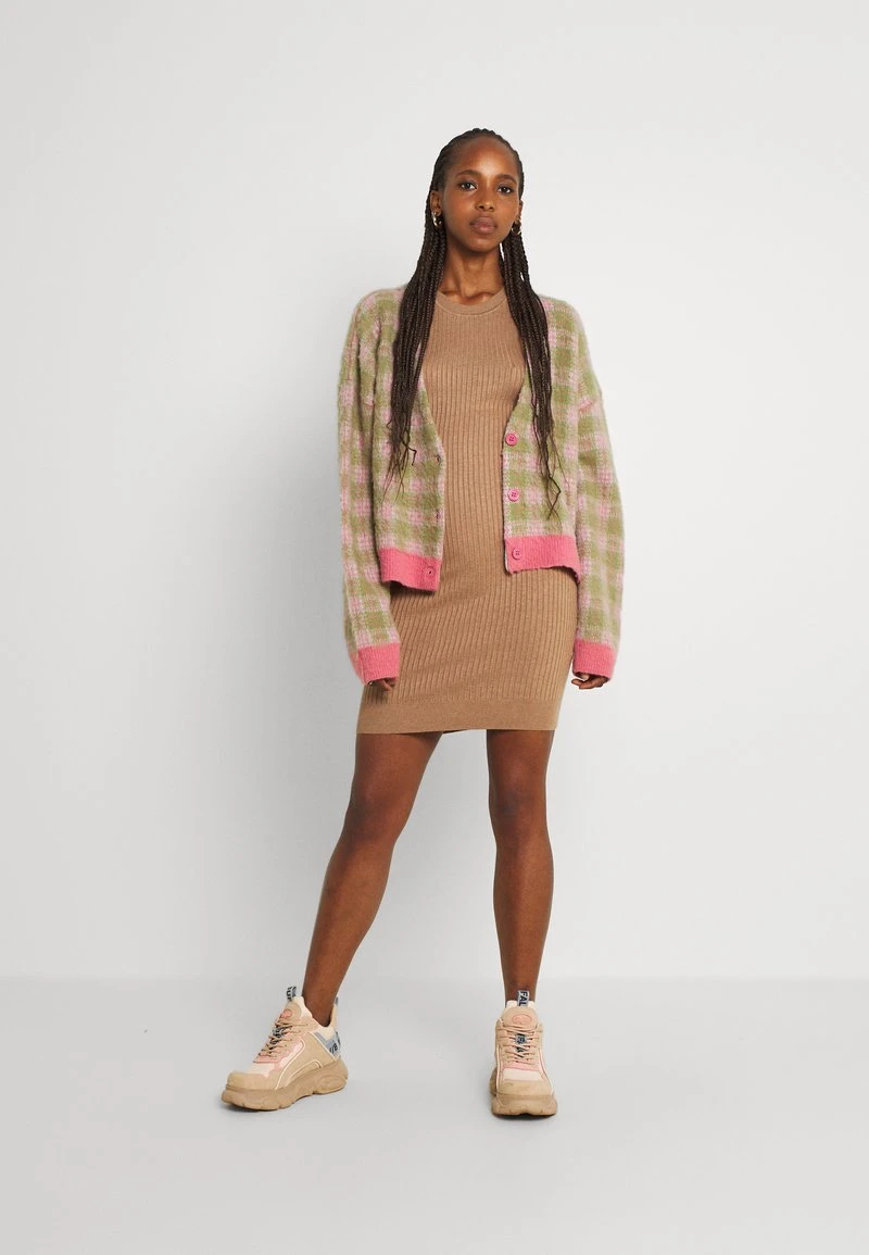 Schlussverkauf 🎁 Even&Odd Damen Knit Mini Wide Rib Basic Dress - Etuikleid - Mottled Dark Brown ✔️ 4 Schlussverkauf 🎁 Even&Odd Damen Knit Mini Wide Rib Basic Dress - Etuikleid - Mottled Dark Brown ✔️ – Bild 2