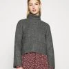 Bestpreis 💯 Even&Odd Damen CROPPED BOXY ROLL NECK - Strickpullover - Mottled Dark Grey 😀 -Even Odd Verkäufe 68a790d97213406685dfbe762650892e