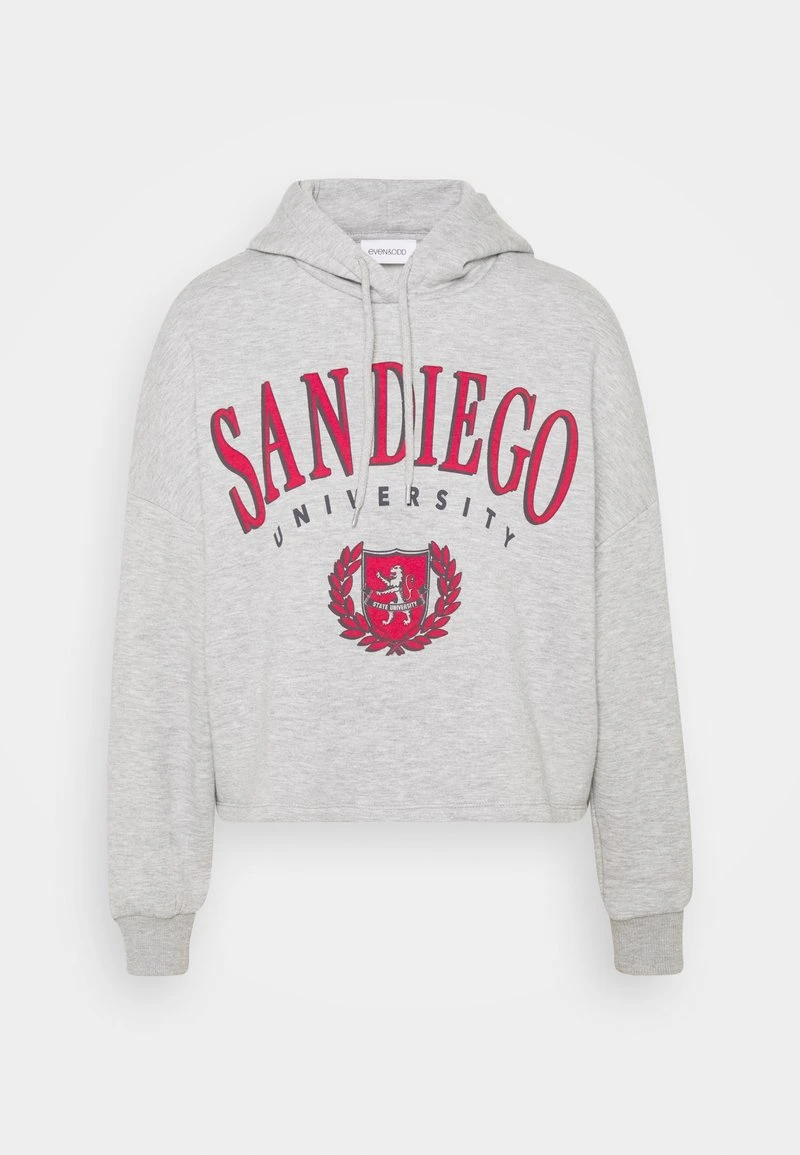 Neu ✔️ Even&Odd Damen OVERSIZED CROPPED PRINTED HOODIE - Kapuzenpullover - Mottled Light Grey ✔️ 7 Neu ✔️ Even&Odd Damen OVERSIZED CROPPED PRINTED HOODIE - Kapuzenpullover - Mottled Light Grey ✔️ – Bild 5