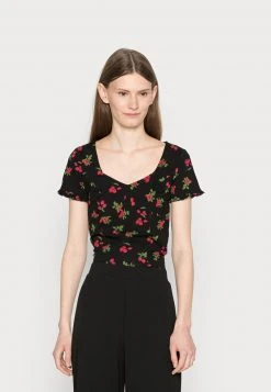 Rabatt ⌛ Even&Odd Damen T-Shirt Print - Black 🎉