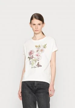 Neu 🔥 Even&Odd Damen T-Shirt Print - White ⌛