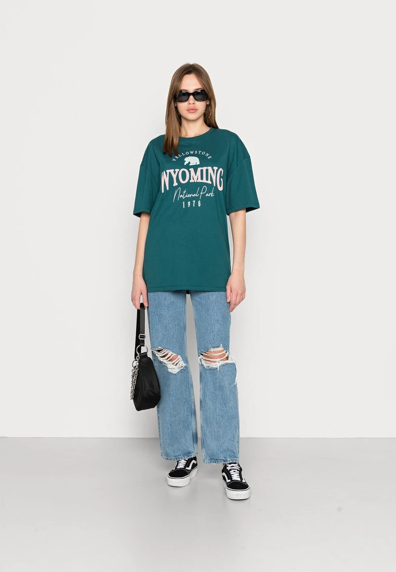 Bestes Angebot 🔥 Even&Odd Damen T-Shirt Print - Dark Green 🥰 4 Bestes Angebot 🔥 Even&Odd Damen T-Shirt Print - Dark Green 🥰 – Bild 2