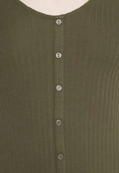 Bestpreis 🧨 Even&Odd Ribbed Button Through Mini 🌟 Dress - Strickkleid - Green | Damen ⌛ -Even Odd Verkäufe 7615731d40f24e5b8b54daaa1a5ed179