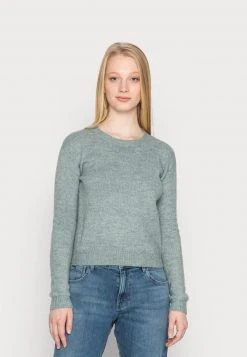 Bestes Angebot 🎁 Even&Odd Damen BACK DETAIL - Strickpullover - Green ✨
