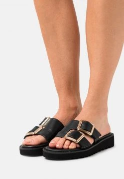 Rabatt 👏 Even&Odd Pantolette Flach - Black | Damen 🎉