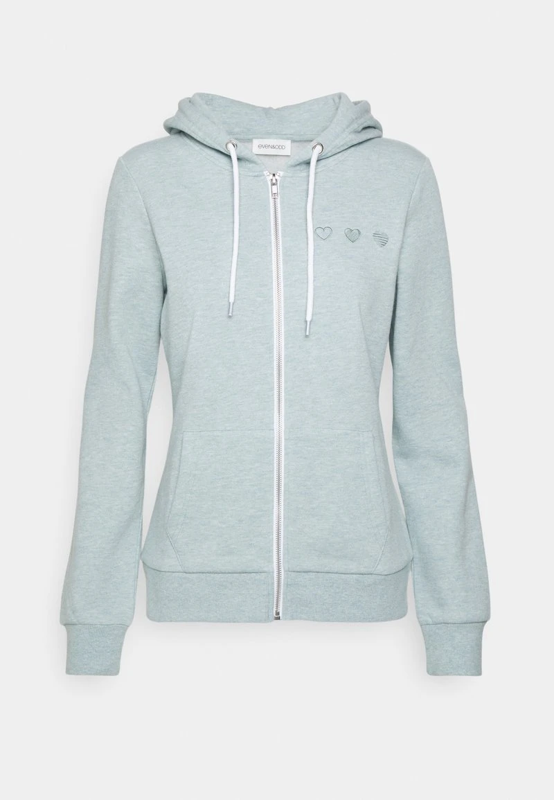 Neu 👏 Even&Odd Damen Sweatjacke - Mottled Light Green 🥰 3 Neu 👏 Even&Odd Damen Sweatjacke - Mottled Light Green 🥰