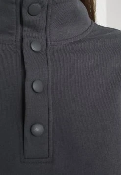 Bester Verkauf ✔️ Even&Odd Damen OVERSIZED POPPER HIGH NECK - Sweatshirt - Grey 🎉 -Even Odd Verkäufe 7c67318ae540472ab17868f2af48162d