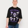 Aktion ✔️ Even&Odd OPEN YOU MIND MUSHROOMS TEE UNISEX - T-Shirt Print - Black ⭐