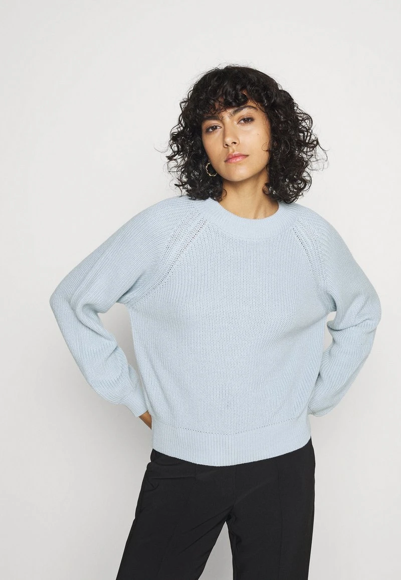 Coupon 😉 Even&Odd Damen VOLUME SLEEVE JUMPER - Strickpullover - Light Blue 🎉 3 Coupon 😉 Even&Odd Damen VOLUME SLEEVE JUMPER - Strickpullover - Light Blue 🎉