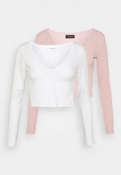 Brandneu ✨ Even&Odd Damen 2 PACK - Langarmshirt - Pale Mauve/white ⌛ -Even Odd Verkäufe 85bc0b76b32c466ba037d36f71a522b6