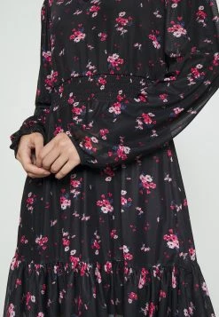 Bestpreis 👏 Even&Odd CINTERED V NECK ALL OVER MESH MINI VOLANT DRESS - Freizeitkleid - Black/red | Damen 🌟 -Even Odd Verkäufe 878c81a0820848578c9d72e710a7093b