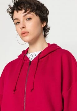 Auslauf 😉 Even&Odd Damen OVERSIZED HOODED ZIP JACKET - Sweatjacke - Red ✔️ -Even Odd Verkäufe 88e97fc3f1254f68b39dbf465c7d743d