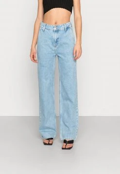 Billig ⭐ Even&Odd Damen Jeans Straight Leg - Light Blue Denim 😀