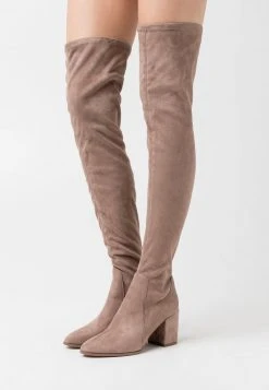 Bestpreis ⌛ Even&Odd Damen Overknees - Taupe 🥰