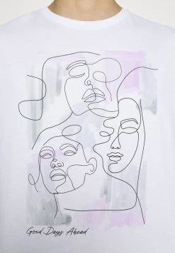 Aktion ⌛ Even&Odd UNISEX - T-Shirt Print - White ❤️ -Even Odd Verkäufe 93a363c2eec94142b0def11c0c6f560f