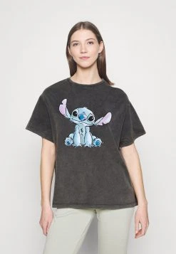 Angebote 🔔 Even&Odd Damen T-Shirt Print - Black 😍