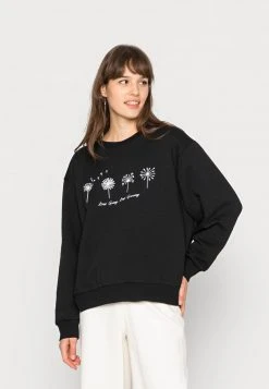 Blitzangebot ✨ Even&Odd Damen OVERSIZED FLOWER PRINT - Sweatshirt - Black 🤩