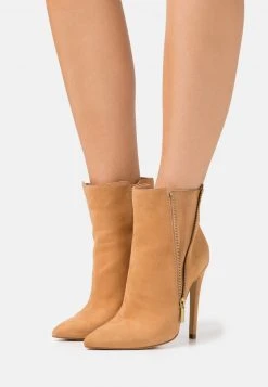 Schlussverkauf ⭐ Even&Odd Damen LEATHER - High Heel Stiefelette - Cognac 🔔