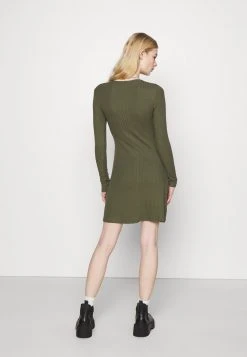Bestpreis 🧨 Even&Odd Ribbed Button Through Mini 🌟 Dress - Strickkleid - Green | Damen ⌛ -Even Odd Verkäufe 9d43618e42274282962946bfa82091f7